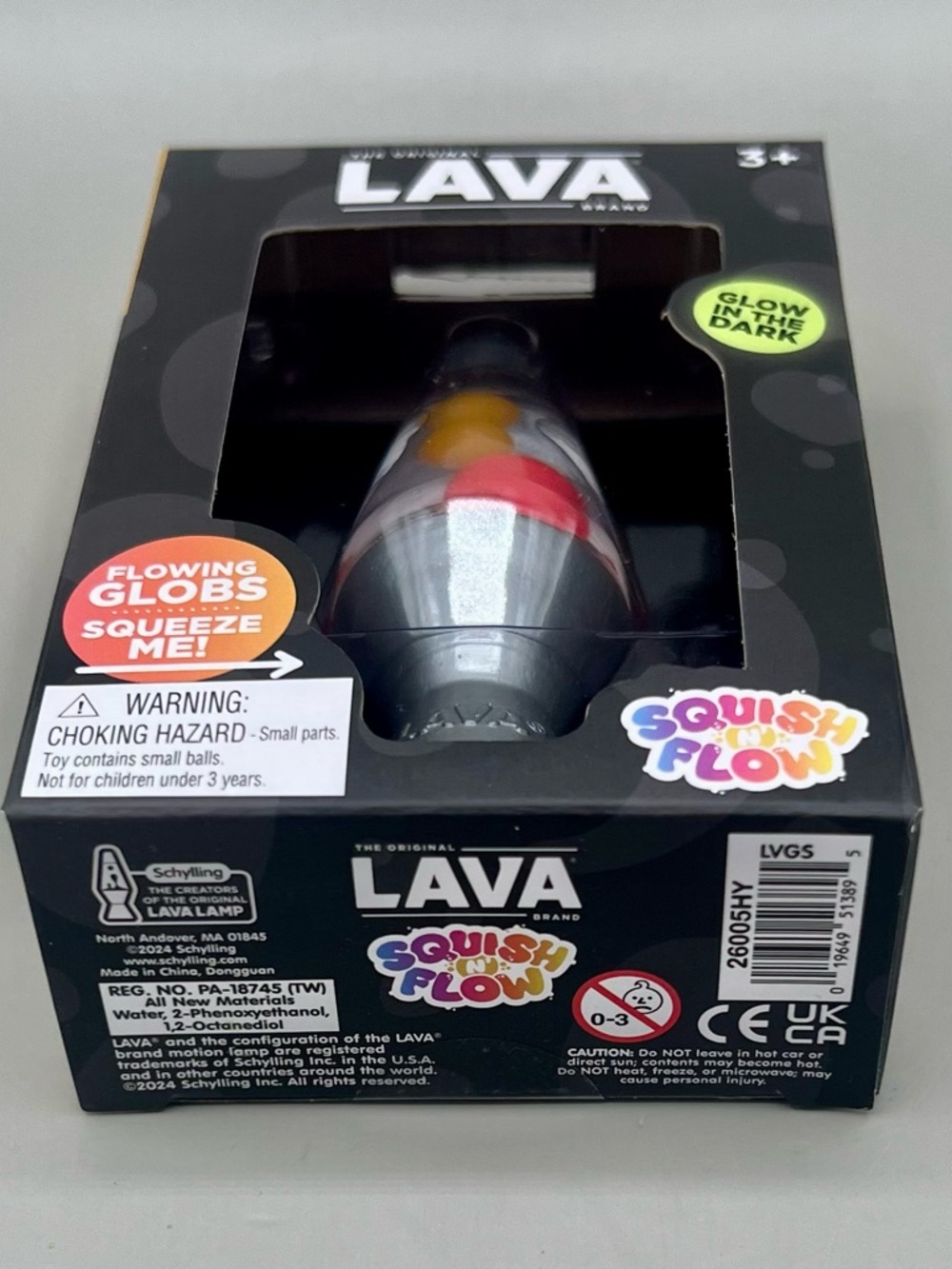 Schylling The Original LAVA® Brand Squish N’ Flow – Glow-in-the-Dark Squishy Toy - Picture 9 of 11